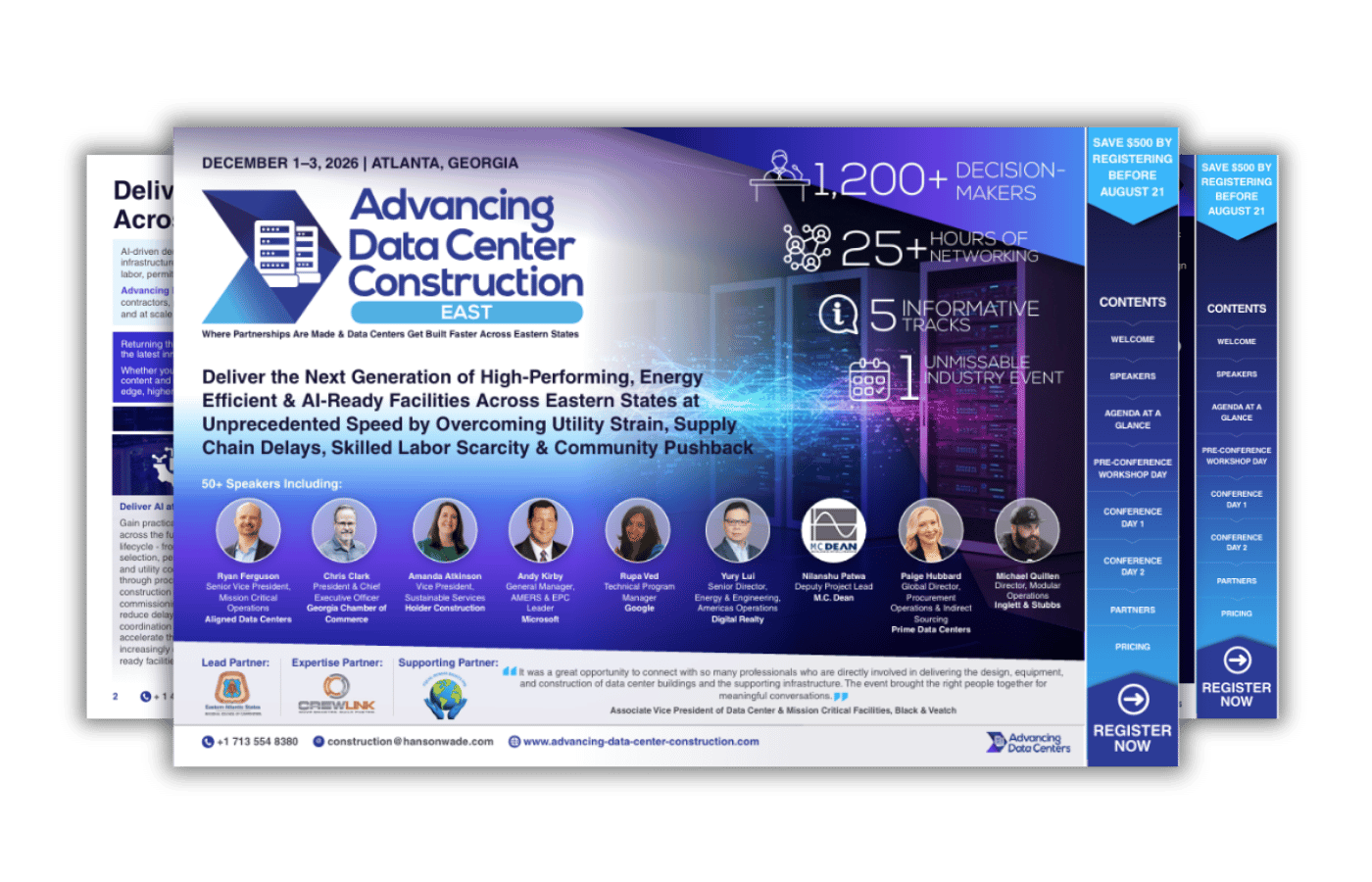 Advancing Data Center Construction East 2026 brochure image
